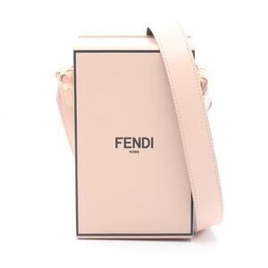 Fendi Box Shoulder Bag Handbag Leather Women's Pink 8BT339